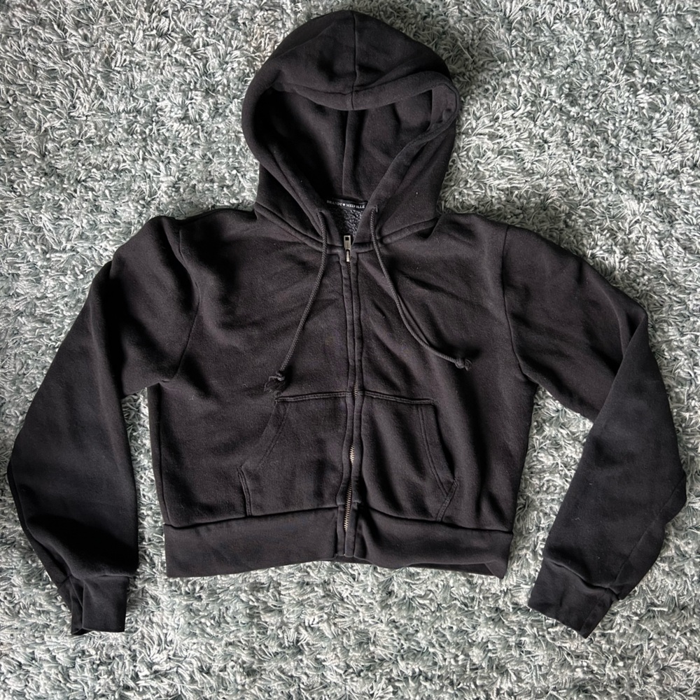 Black Crystal Hoodie Brandy Melville